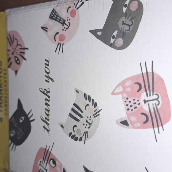 8 cat thank you cards/ BUNDLE ONLY 2or more items - Picture 2 of 3